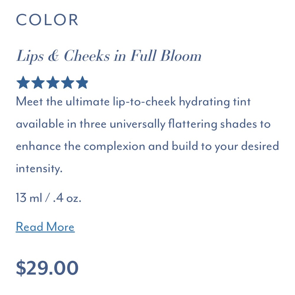 NIB BLOOMEFFECTS TULIP TINT LIP & CHEEK BALM - Picture 3 of 4
